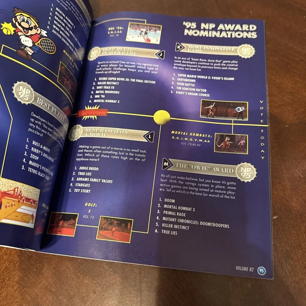 Nintendo Power‎ Magazine March 1996 Volume 82 Super Mario RPG Poster